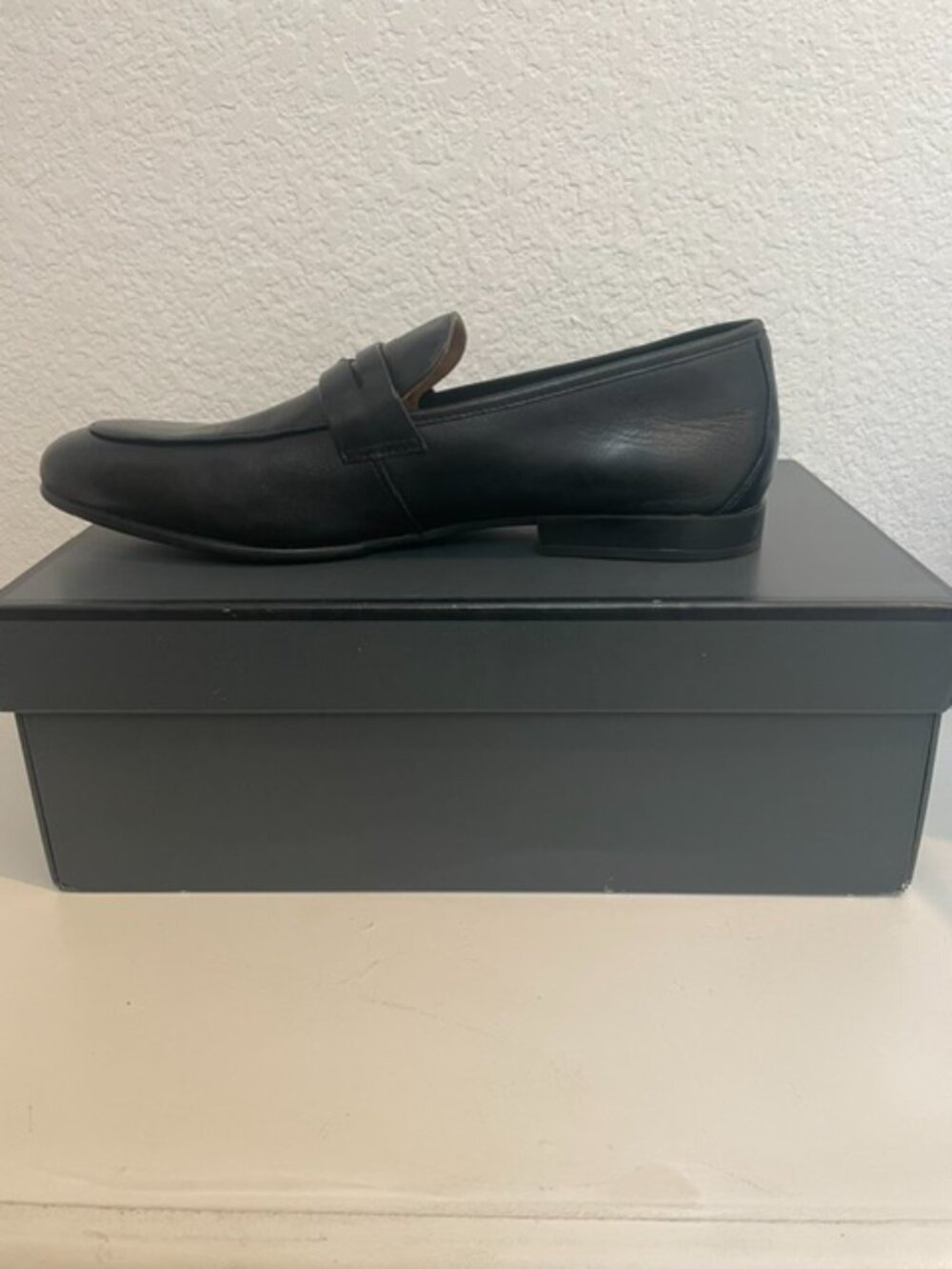 Steve Madden Men's Boca Penny Loafers in Black Leathe - Picture 8 of 8